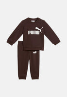 PUMA Tuta ESSENTIALS LOGO SUIT marrone per neonato con logo PUMA stampato sul petto. 686280 32 PUMA 