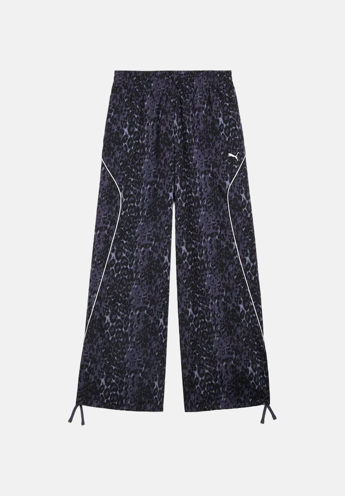 PUMA Pantalone RUN WOVEN PANTS grigio per donna con trama grafica, vita elastica e fondo stringabile. 694005 35 PUMA 