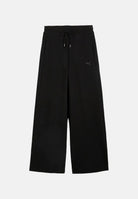 PUMA Pantaloni sportivi INFUSE WIDE LEG neri da donna con mini logo tono su tono<BR/> 694013 01 PUMA 