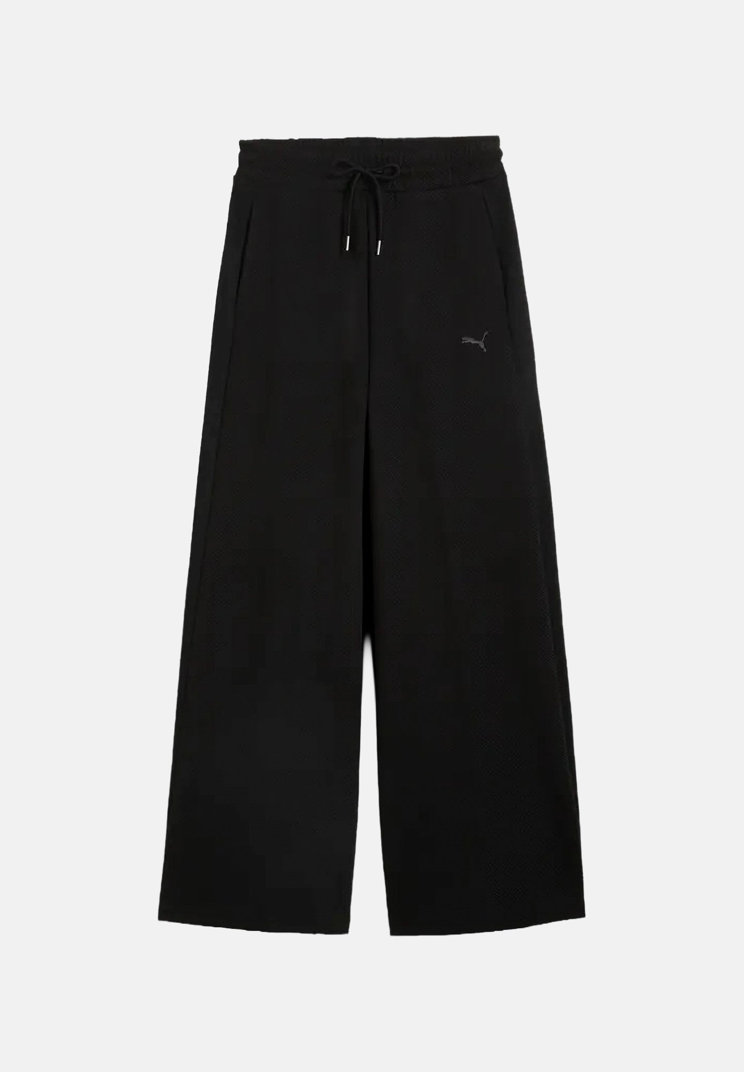 PUMA Pantaloni sportivi INFUSE WIDE LEG neri da donna con mini logo tono su tono<BR/> 694013 01 PUMA 