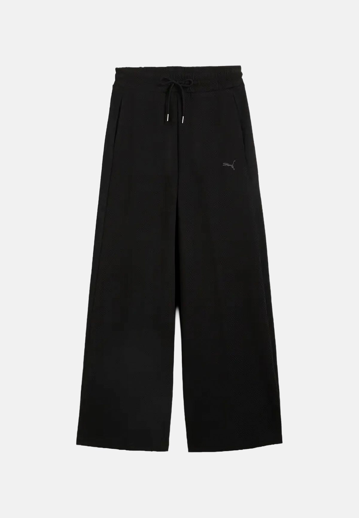 PUMA Pantaloni sportivi INFUSE WIDE LEG neri da donna con mini logo tono su tono<BR/> 694013 01 PUMA 