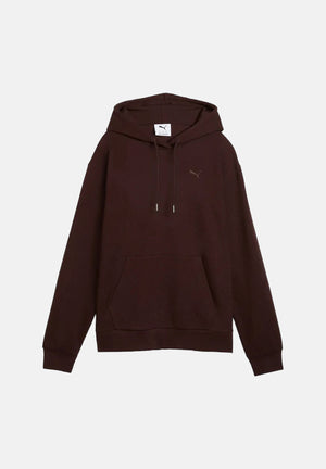 Felpa con cappuccio ESS ELEVATED HOODIE marrone per donna con mini logo tono su tono 694019 33 PUMA 