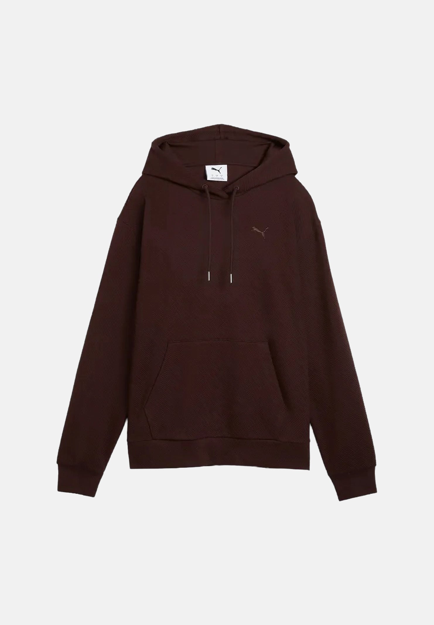 Felpa con cappuccio ESS ELEVATED HOODIE marrone per donna con mini logo tono su tono 694019 33 PUMA 