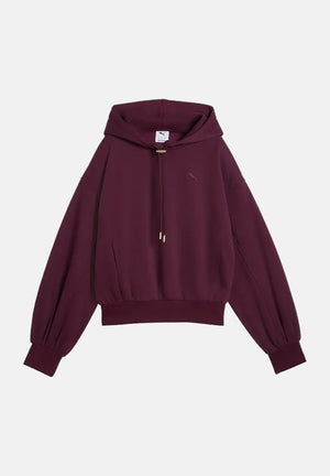 PUMA Felpa con cappuccio HOODIE bordeaux da donna con maniche a palloncino<BR/> 694027 24 PUMA 