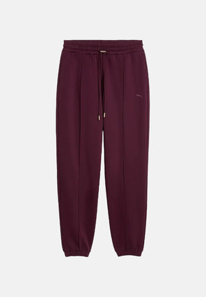 PUMA Pantaloni sportivi SWEATPANTS  bordeaux da donna con coulisse in vita e cucitura centrale 694032 24 PUMA 