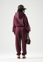PUMA Pantaloni sportivi SWEATPANTS  bordeaux da donna con coulisse in vita e cucitura centrale 694032 24 PUMA 