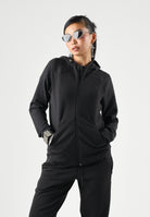 PUMA Felpa con zip EVOSTIPE FULL-ZIP HOODIE nero da donna con cappuccio integrato e tasche oblique. 694039 01 PUMA 