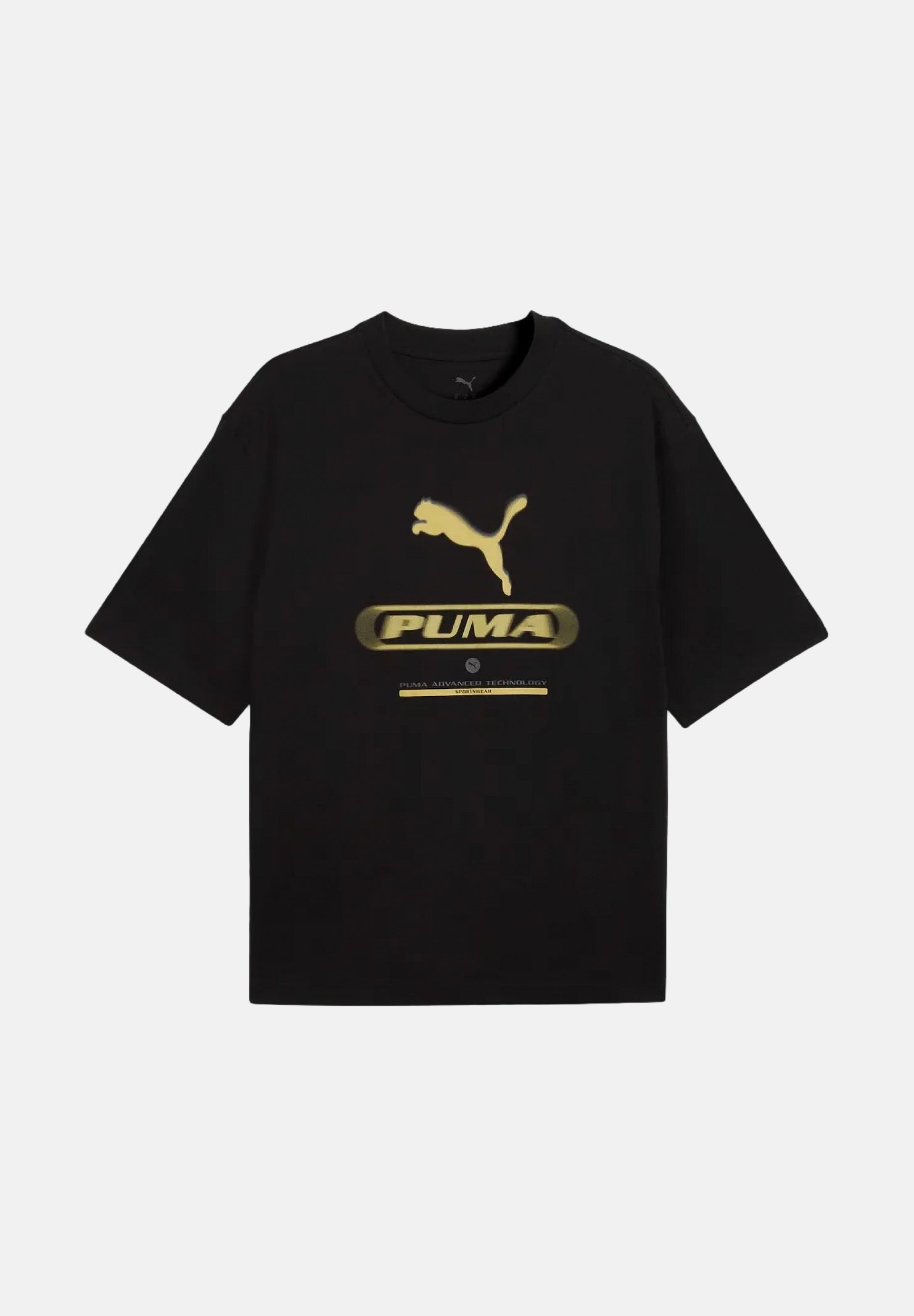 PUMA T-shirt manica corta GRAPHIC TEE nera da uomo con stampa grafica sul petto e girocollo. 694321 01 PUMA 