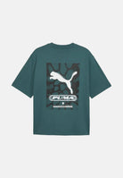 PUMA T-shirt manica corta GRAPHIC TEE verde da uomo con stampa grafica sul petto e girocollo. 694321 69 PUMA 