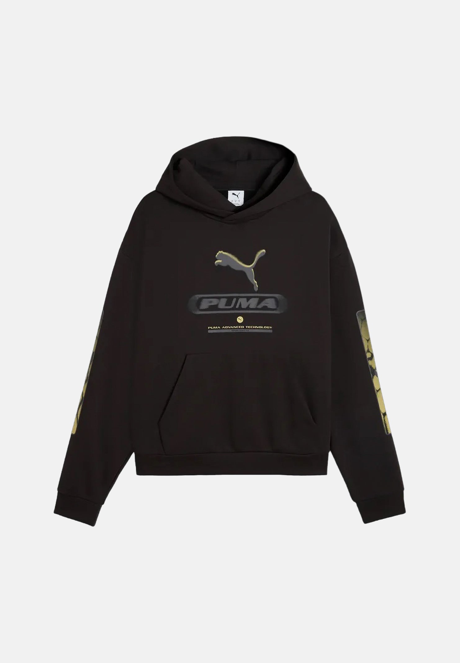 PUMA Felpa con cappuccio SPOT BOXY HOODIE nera da uomo con tasca frontale ampia <BR/> 694322 01 PUMA 