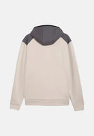 PUMA Felpa con zip PUMATECH  beige e grigio per uomo con cappuccio integrato e tasca sul petto. 694490 82 PUMA 
