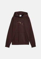PUMA Felpa con cappuccio RHINESTONE HOODIE marrone da donna con logo in strass 694577 33 PUMA 