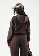 PUMA Felpa con cappuccio RHINESTONE HOODIE marrone da donna con logo in strass 694577 33 PUMA 