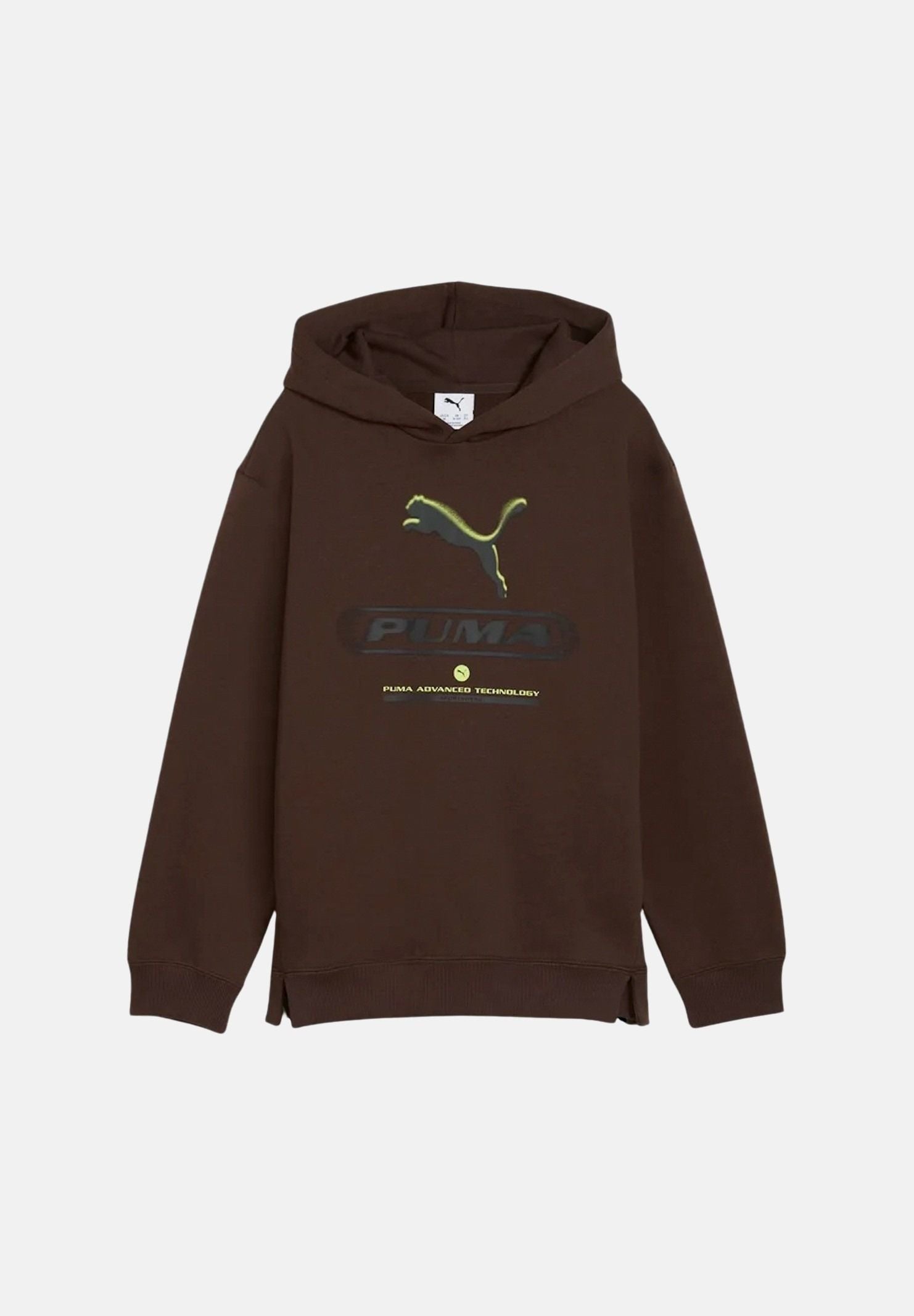 PUMA Felpa con cappuccio marrone per  bambino e bambina  con cappuccio e tasca a marsupio. 694671 33 PUMA 