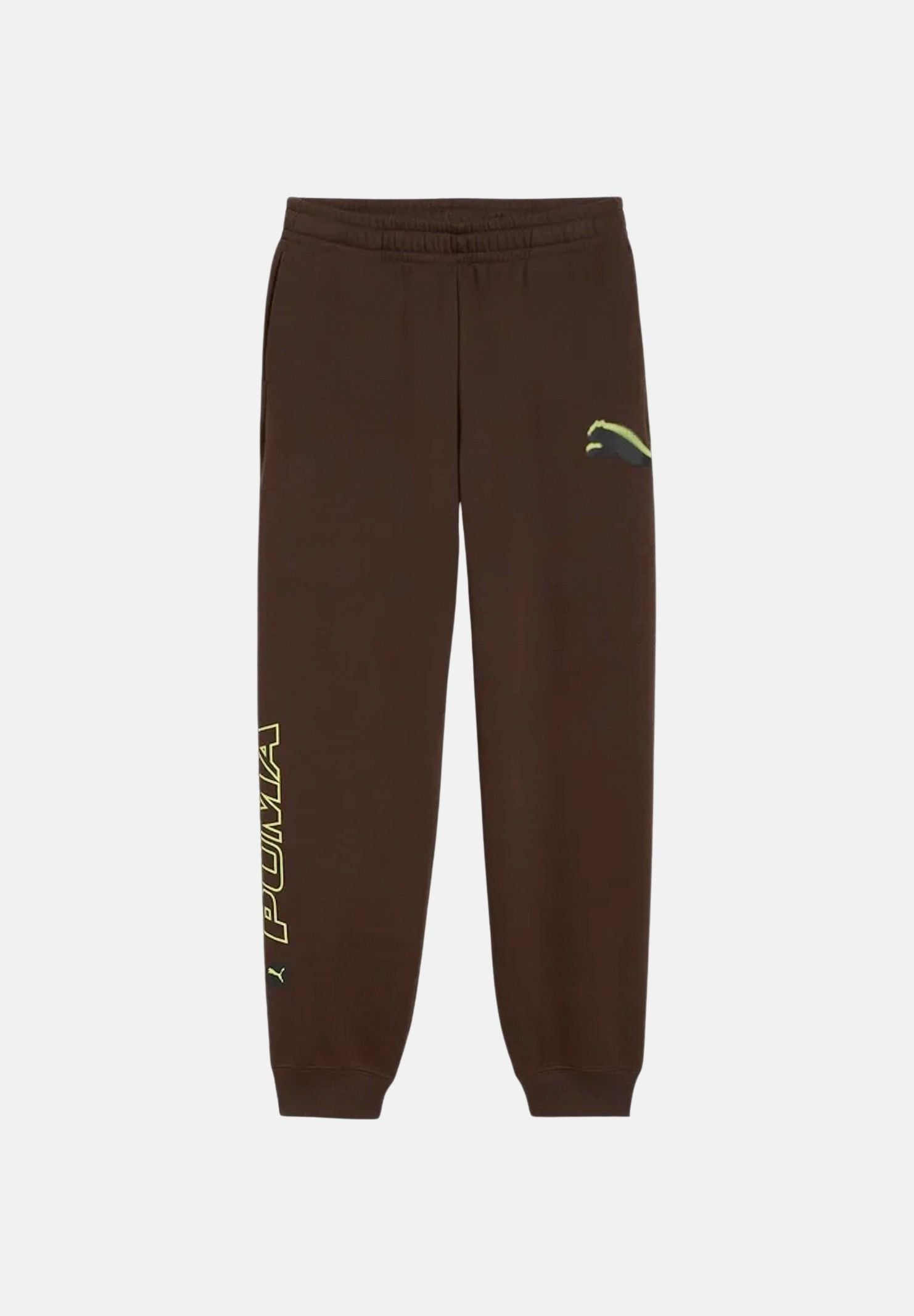 PUMA Pantaloni marroni per bambino e bambina con elastico in vita e fondo a costine. 694672 33 PUMA 
