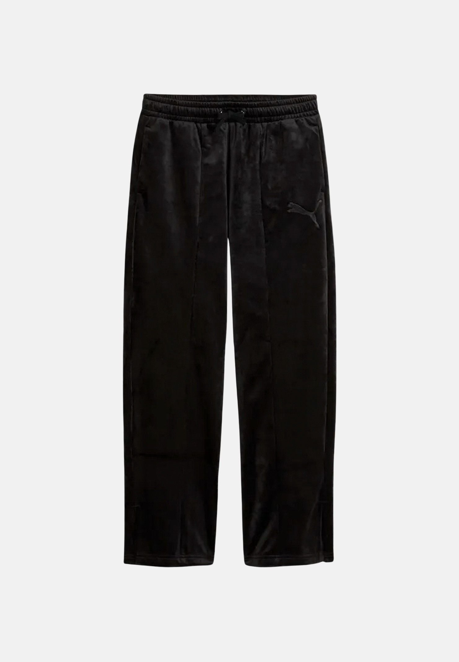 PUMA Pantaloni della tuta in ciniglia neri per bambina con vita elasticizzata e tasche laterali 694855 01 PUMA 