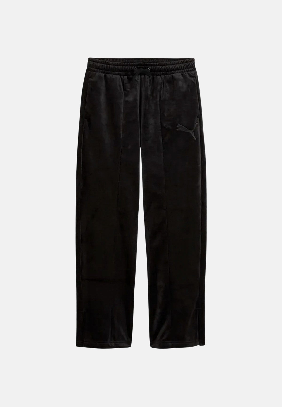 PUMA Pantaloni della tuta in ciniglia neri per bambina con vita elasticizzata e tasche laterali 694855 01 PUMA 