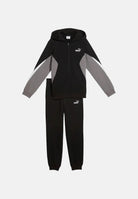 PUMA Tuta POWER COLORBLOCK nera per bambino e bambina con mini logo cat 695219 01 PUMA 