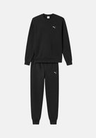 PUMA Tuta sportiva nera per uomo con felpa girocollo e pantaloni con polsini elasticizzati. 696662 01 PUMA 