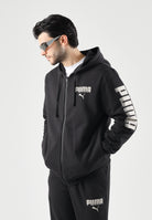PUMA Tuta sportiva ESS HOODED SUIT nero da uomo con felpa zippata, cappuccio e pantaloni coordinati. 696906 01 PUMA 