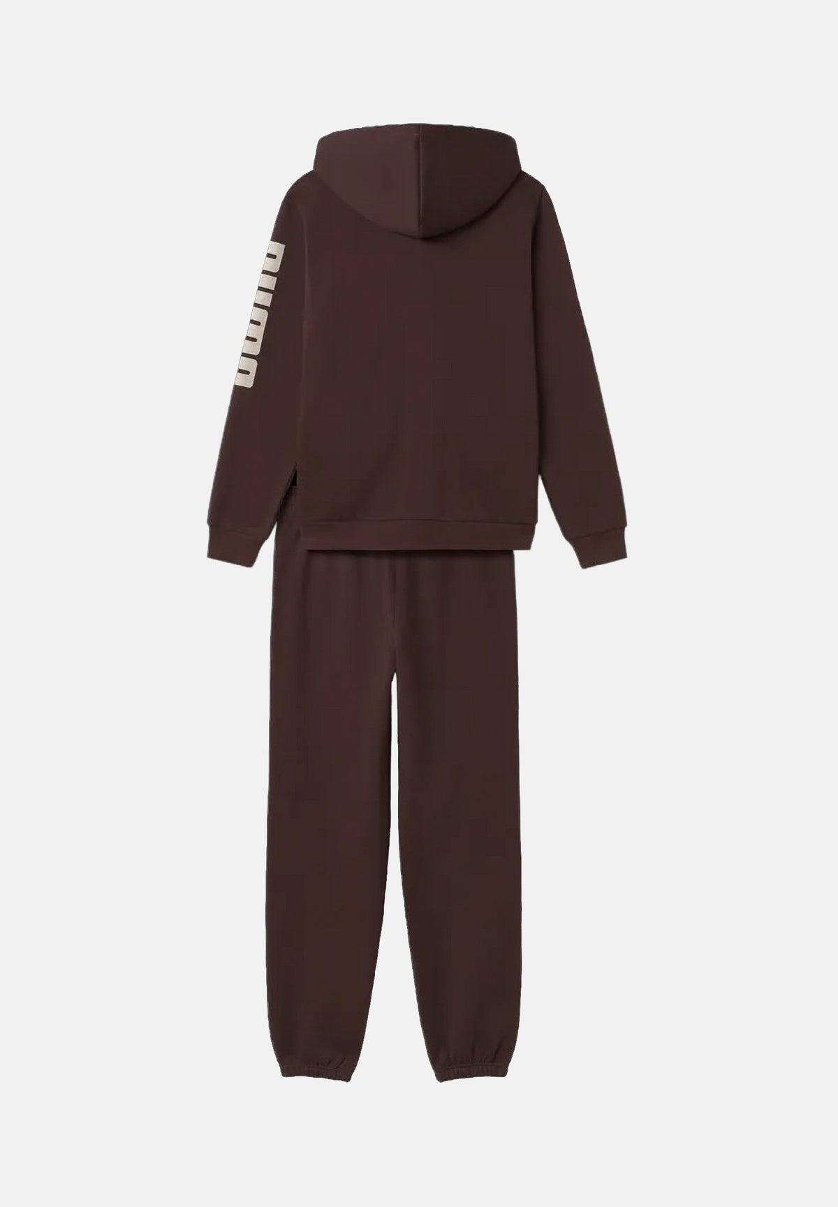 PUMA Tuta sportiva ESS HOODED SUIT marrone da uomo con giubbotto felpato zippato e pantaloni elastici. 696906 33 PUMA 