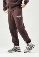 PUMA Tuta sportiva ESS HOODED SUIT marrone da uomo con giubbotto felpato zippato e pantaloni elastici. 696906 33 PUMA 