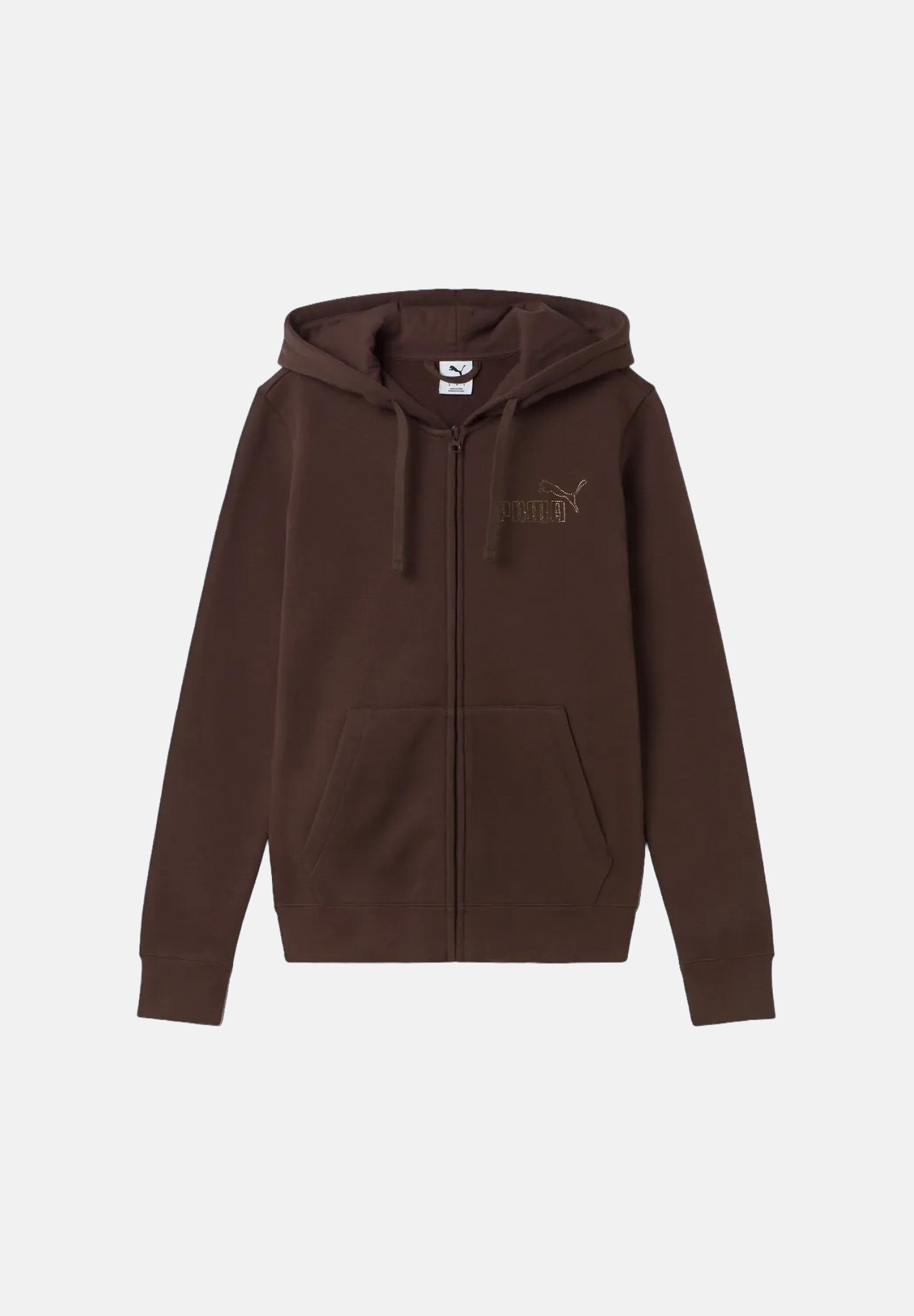 PUMA Felpa con zip BETTER ESSENTIALS marrone da donna con logo tono su tono 696923 33 PUMA 