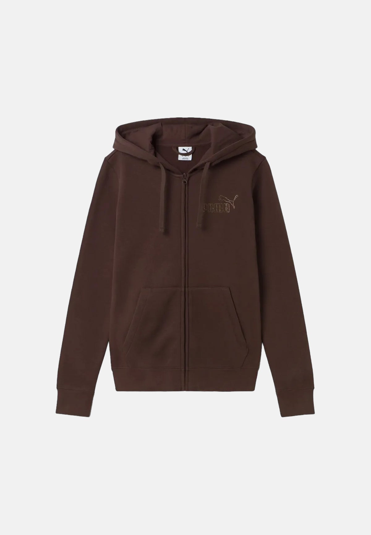 PUMA Felpa con zip BETTER ESSENTIALS marrone da donna con logo tono su tono 696923 33 PUMA 