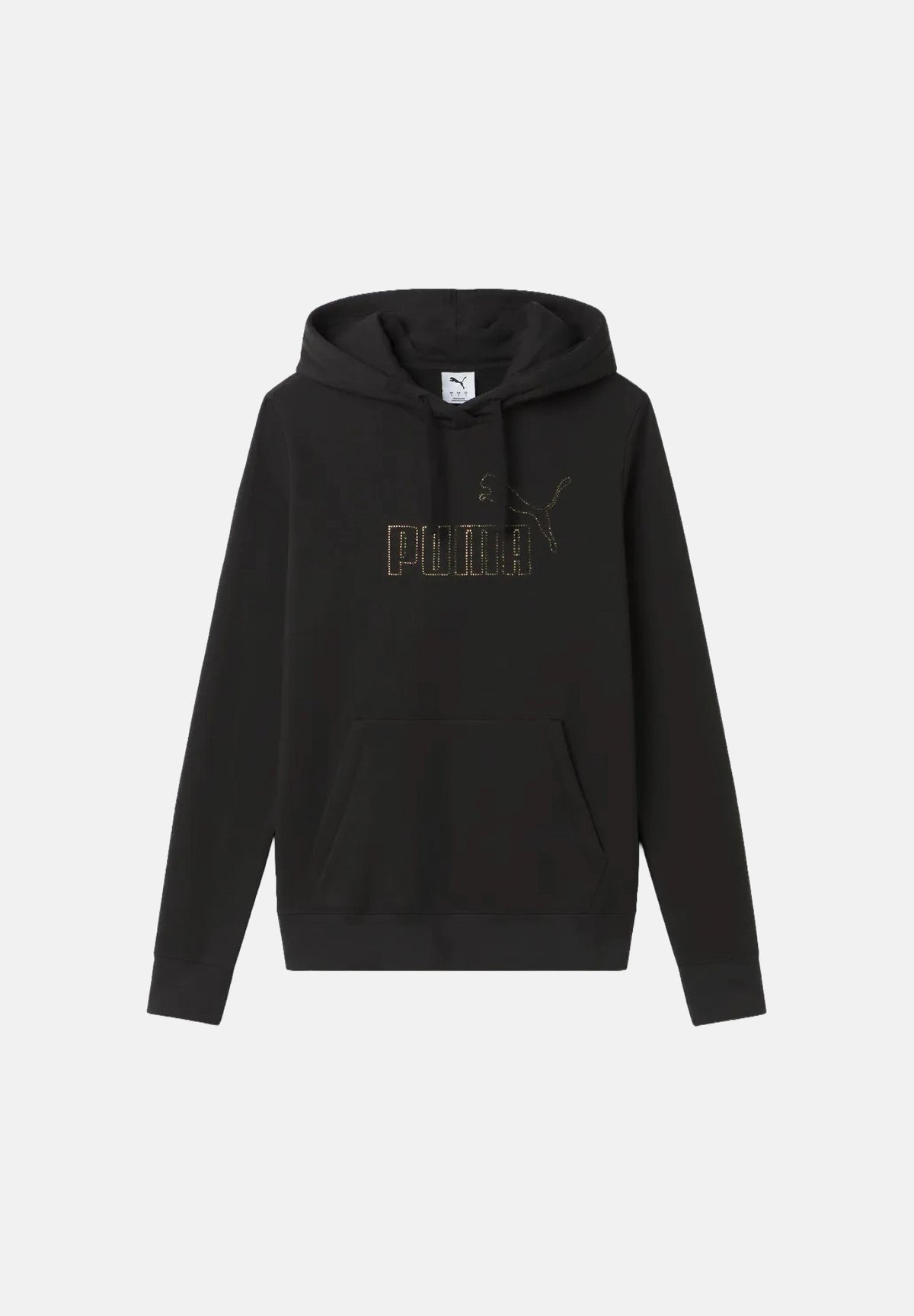 PUMA Felpa con cappuccio nera da donna con tasca a marsupio. 696924 01 PUMA 
