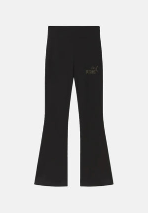PUMA Leggings sportivi ESS RHINESTONE FLARED nero da donna con dettagli strass e taglio a zampa. 696925 01 PUMA 
