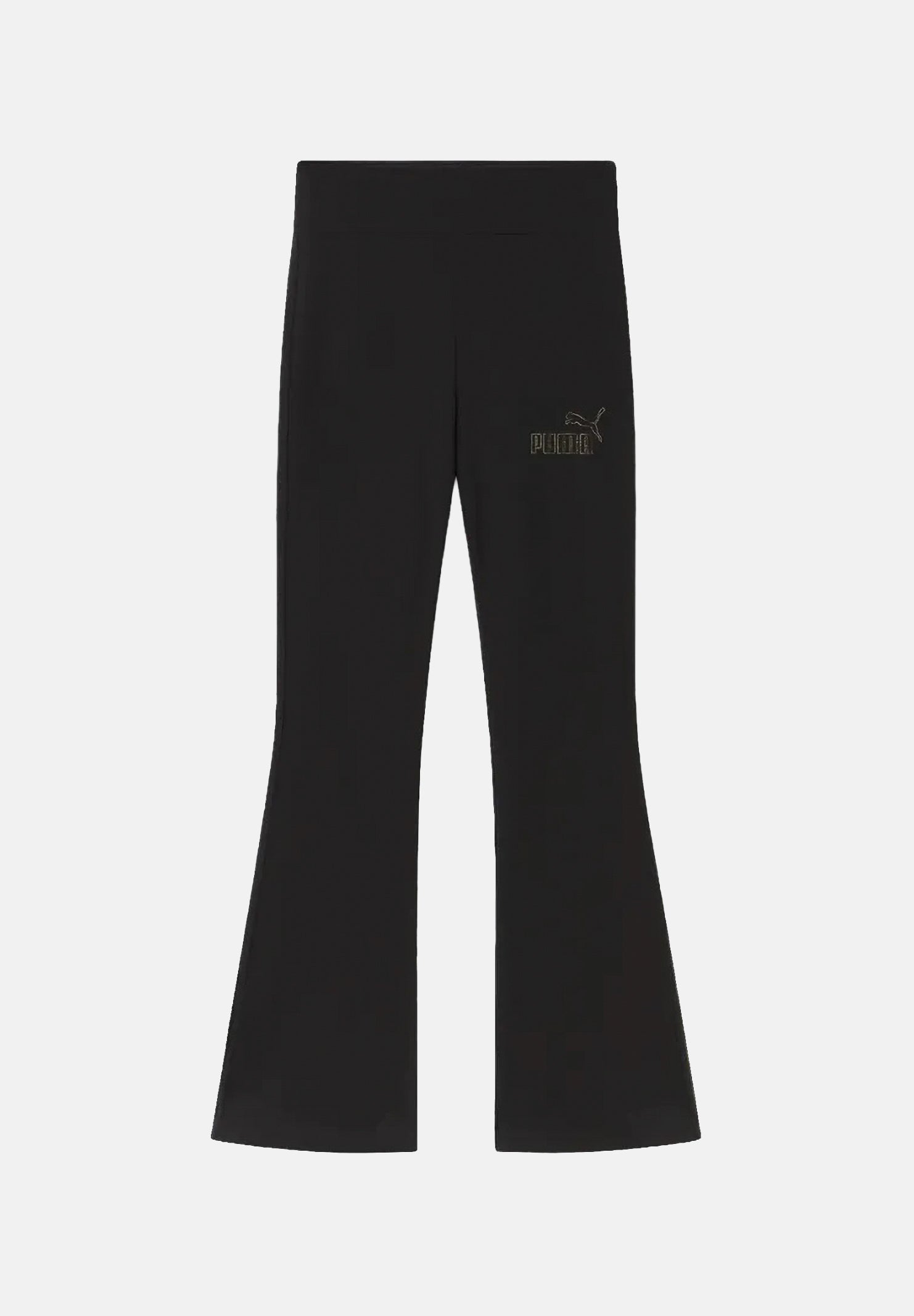 PUMA Leggings sportivi ESS RHINESTONE FLARED nero da donna con dettagli strass e taglio a zampa. 696925 01 PUMA 