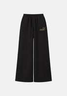 PUMA Pantaloni ESSENTIALS ELEVATED neri da donna con gamba ampia 696926 01 PUMA 
