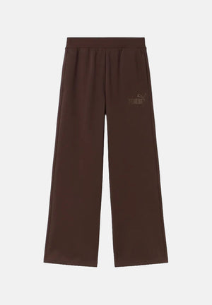 PUMA Pantaloni sportivi ESS RHINESTON  marrone per donna con dettagli strass e gamba ampie 696926 33 PUMA 