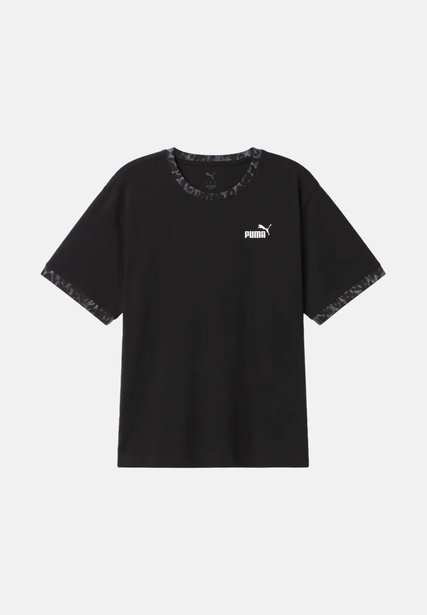 PUMA T-shirt manica corta DARE TO TEE nera da donna con nastro logo sulle maniche 697032 01 PUMA 