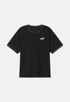 PUMA T-shirt manica corta DARE TO TEE nera da donna con nastro logo sulle maniche 697032 01 PUMA 