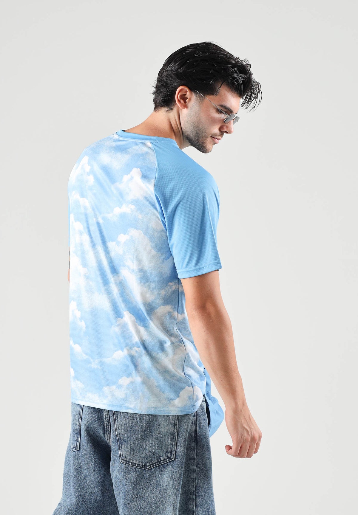 PUMA T-shirt manica corta MANCHESTER CITY FAN TEE azzurro da uomo con motivo grafico a nubi 786251 15 PUMA 