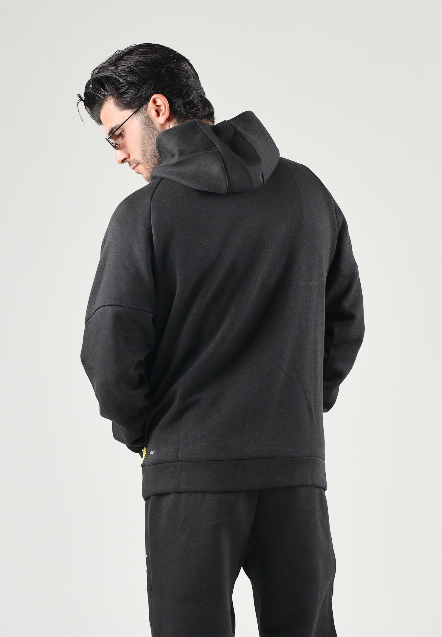 PUMA Felpa con zip MANCHESTER CITY TRAVEL HOODIE nero da uomo con cerniera oro a contrasto 786264 27 PUMA 