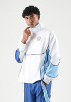 PUMA Giacca a vento  MANCHESTER CITY FC ICONIC  bianca per uomo con chiusura full-zip e stemma del club 786290 06 PUMA 