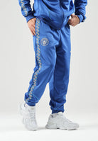 PUMA Pantaloni MANCHESTER CITY TRACK PANTS blu da uomo con bande laterali lavorate e caviglie con polsino. 786297 31 PUMA 