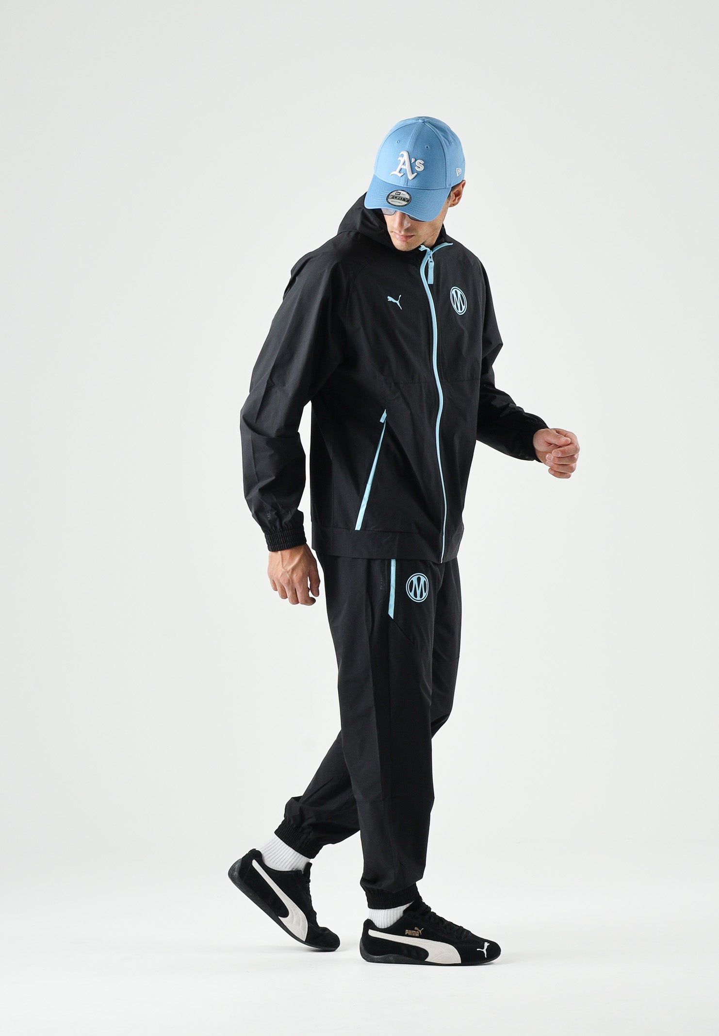 PUMA Giubbotto sportivo OM PUMATECH WOVEN JACKET, nero da uomo 786449 20 PUMA 