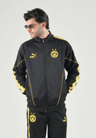 PUMA Felpa con zip BORUSSIA DORTMUND  nero da uomo con dettagli gialli e stemma del club. 786491 07 PUMA 
