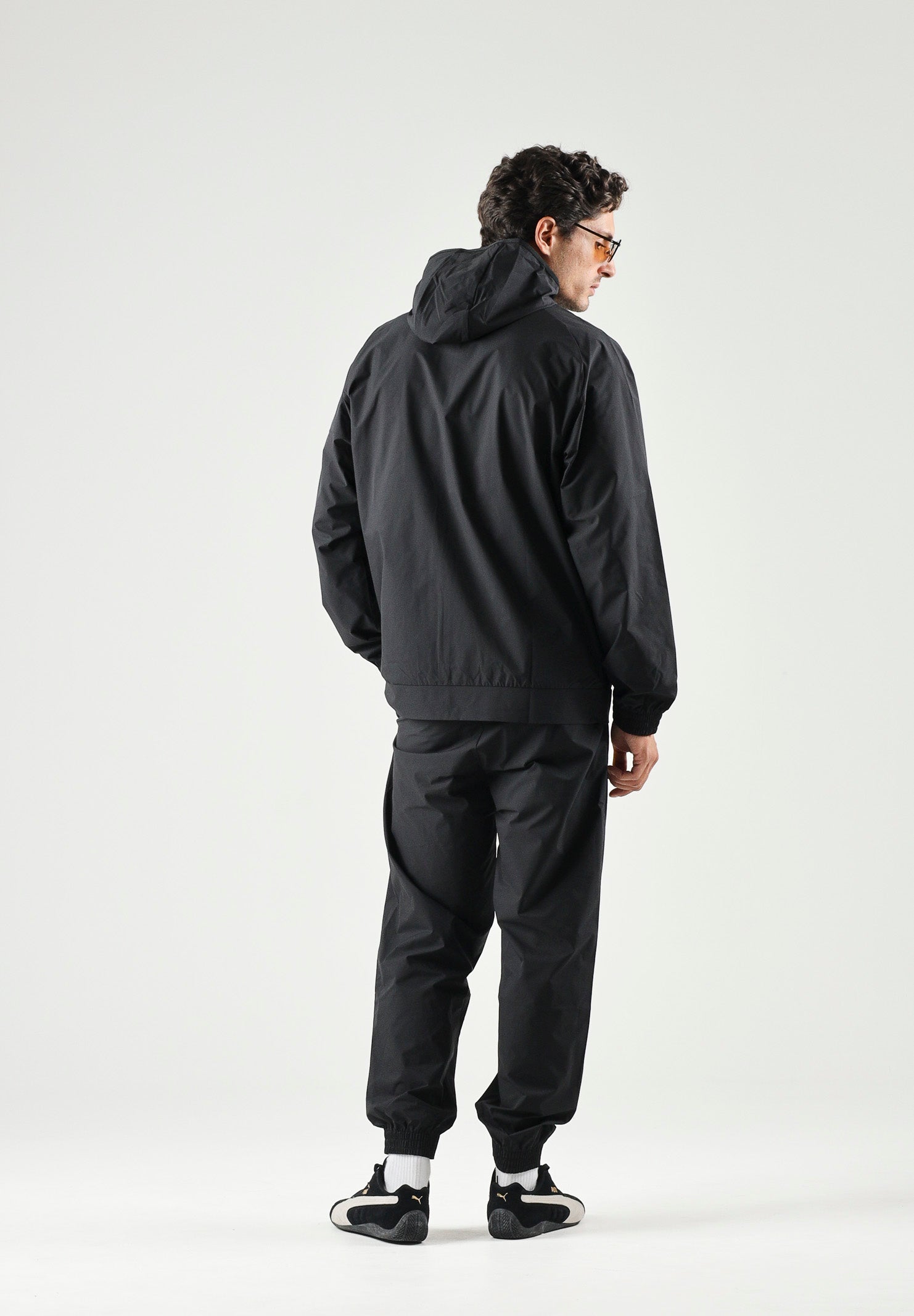 PUMA Giacca BORUSSIA a vento nera da uomo con dettagli a contrasto e stemma<BR/> 786509 07 PUMA 
