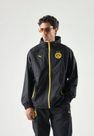 PUMA Giacca BORUSSIA a vento nera da uomo con dettagli a contrasto e stemma<BR/> 786509 07 PUMA 