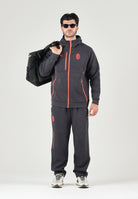 PUMA Felpa con zip AC MILAN TRAVEL HOODIE nero da uomo con cerniera e dettagli rossi a contrasto. 786685 20 PUMA 