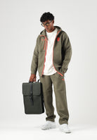 PUMA Felpa con zip  AC MILAN TRAVEL HOODIE verde da uomo con profili arancioni 786685 21 PUMA 