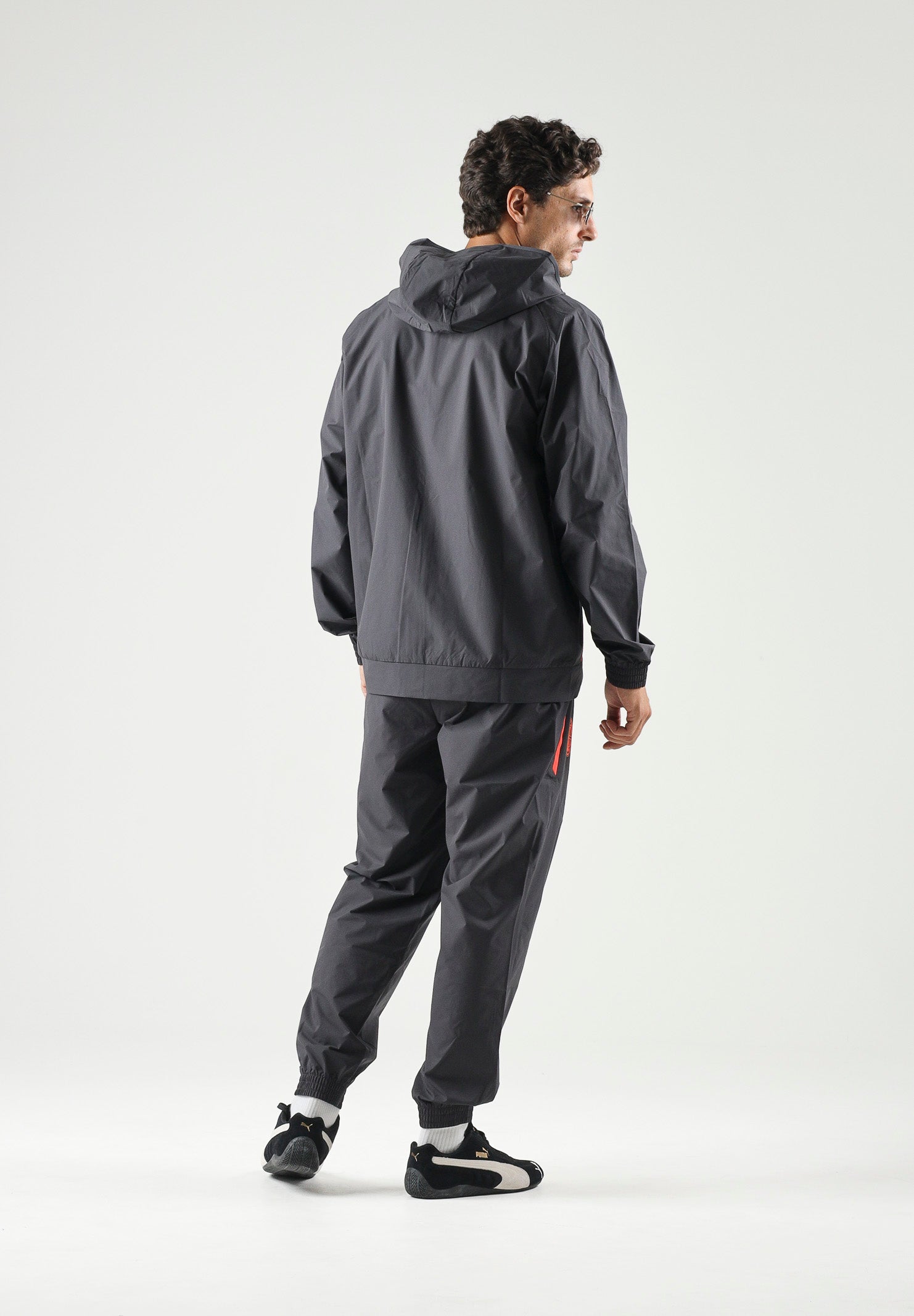 PUMA Pantaloni AC MILAN dark-black, nero da uomo con dettagli a contrasto 786700 20 PUMA 
