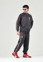 PUMA Felpa con zip  AC MILAN TRACK JACKET nero da uomo con colletto alto e profili rossi. 786735 17 PUMA 