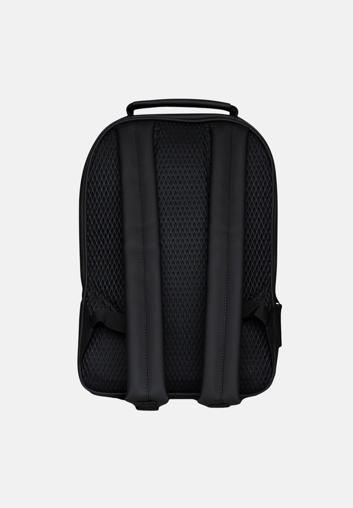 RAINS Zaino nero per uomo e donna con tasca frontale con zip e scomparto imbottito per laptop. RA13260 BL RAINS 