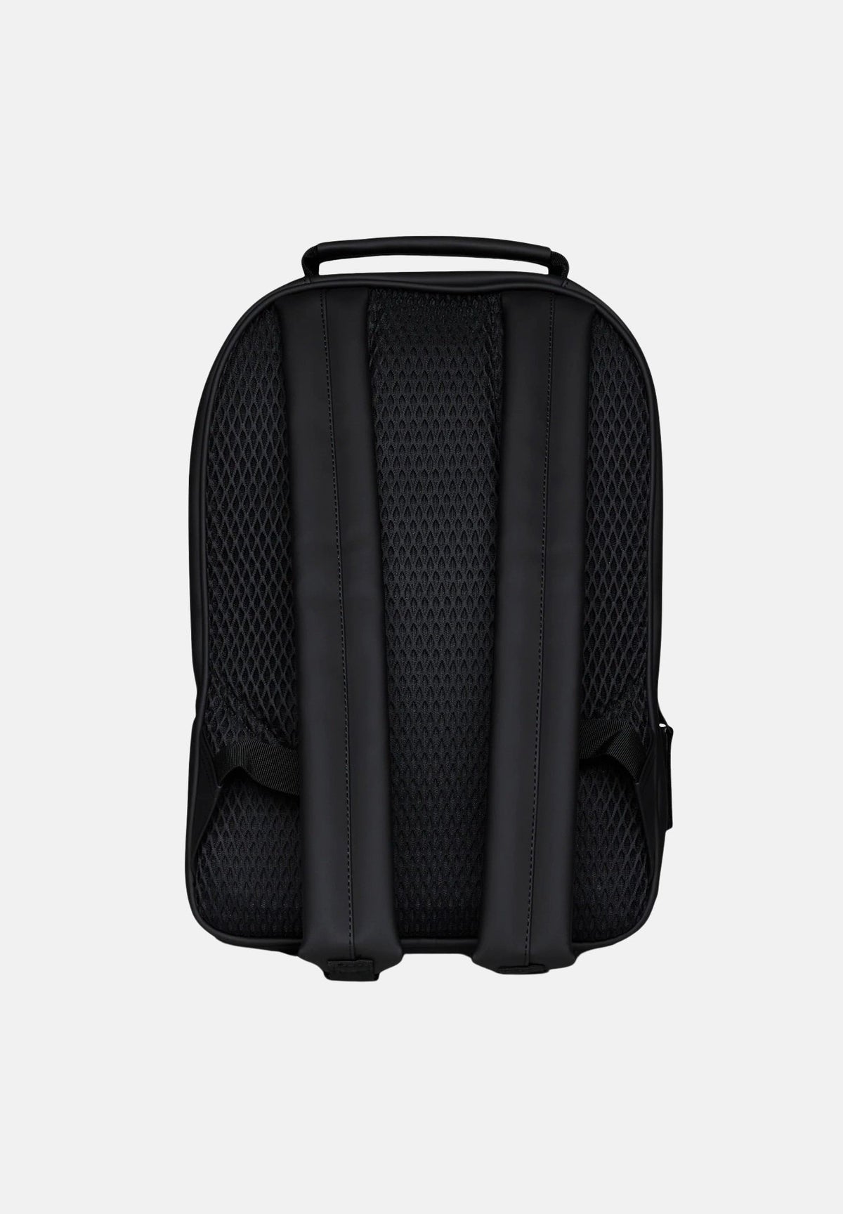 RAINS Zaino nero per uomo e donna con tasca frontale con zip e scomparto imbottito per laptop. RA13260 BL RAINS 