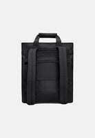 RAINS Zaino TEXEL TOTE nero per uomo e donna con stampa tono su tono RA14240 BL RAINS 